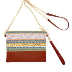 Aztec Crossbody & Wristlet Bag